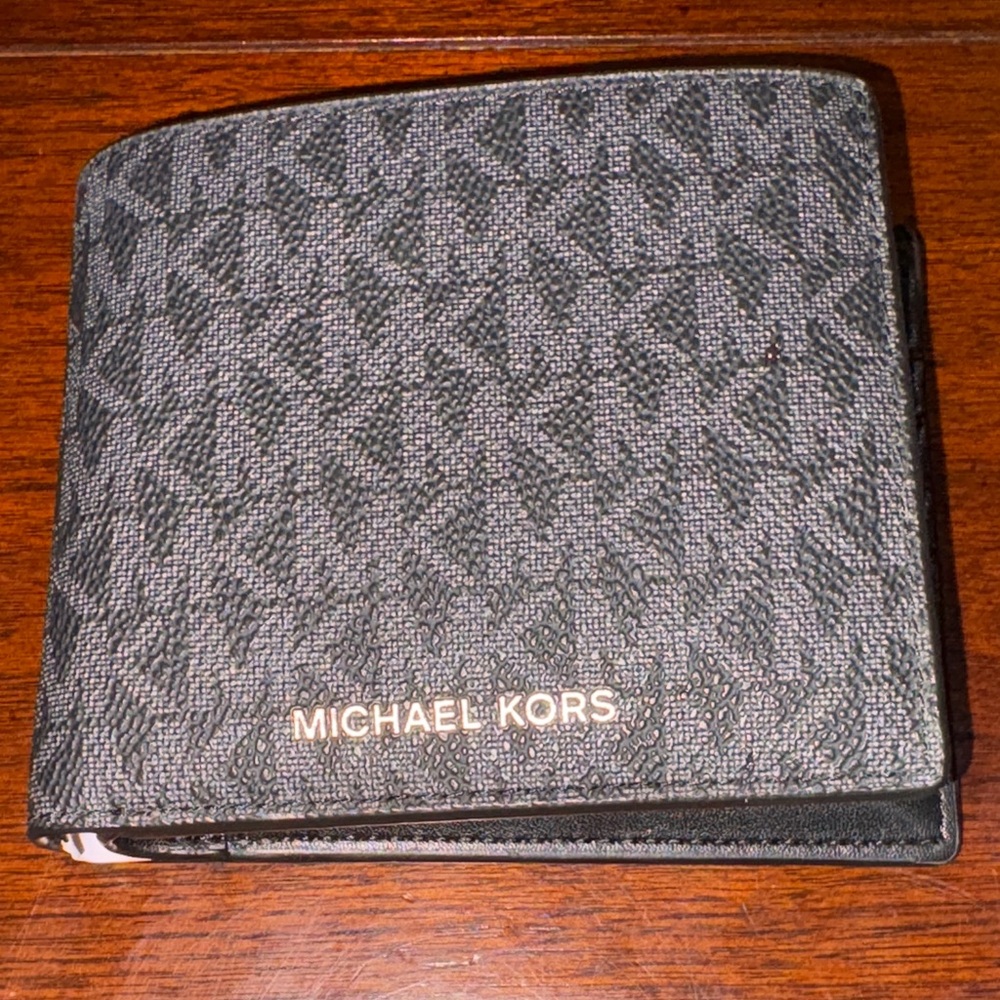 Michael Kors Monogram Black Card Holder